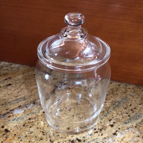 Set of 3 Glass Jars with Domed Lids - Apothecary/ Vanity/ Jam & Jelly- Vintage - Picture 3 of 10